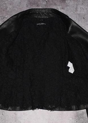 Dolche gabbana leather blazer (женская кожаная куртка пиджак d&g )5 фото