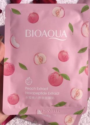 Маска для обличчя bioaqua з екстрактом персика ( 25 г )