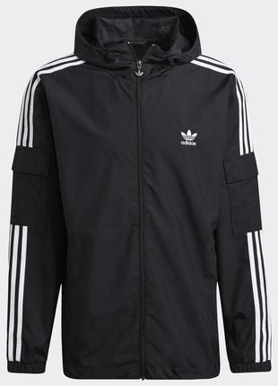 Оригінальна щільна куртка - дощовик adidas adicolor classics 3-stripes / gn3475