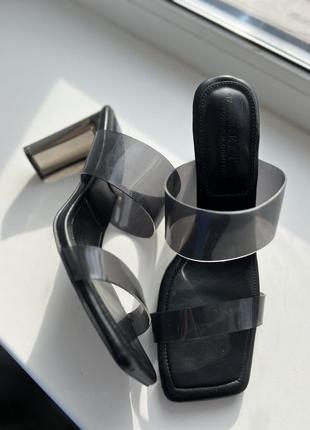 Новые силиконовые босоножки туфли на прозрачном каблуке 42 размер