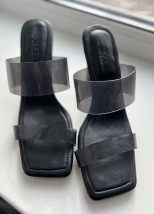 Новые силиконовые босоножки туфли на прозрачном каблуке 42 размер3 фото
