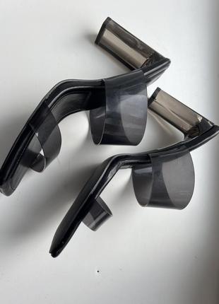 Новые силиконовые босоножки туфли на прозрачном каблуке 42 размер5 фото