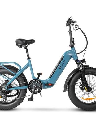 Електровелосипед 20" dyu ff500 alu 500 вт, 14 а/год, 48 в, синій (ff500)