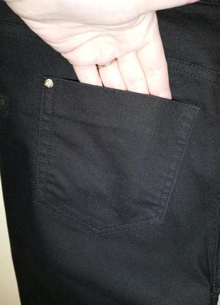 Стрейч,угольно-чёрные,зауженные джинсы,скинни с молниями,cubus6 фото