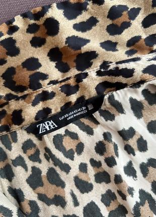 Блуза с леопардовым принтом zara4 фото