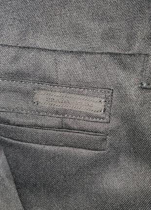 Брюки prada со стрелками ровного покроя классические шерстяные брюки8 фото