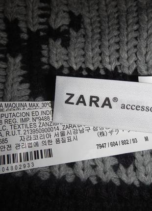 Теплый шарф снуд zara3 фото