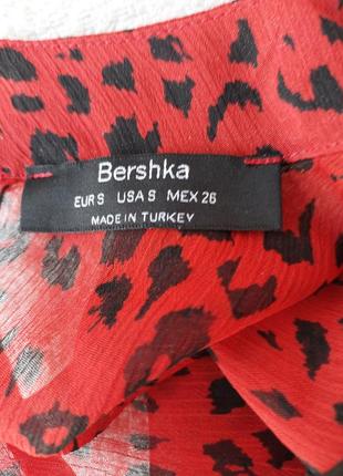 Красная блуза bershka2 фото