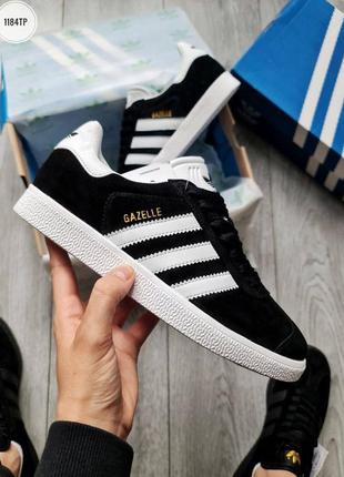 Adidas gazelle black/white