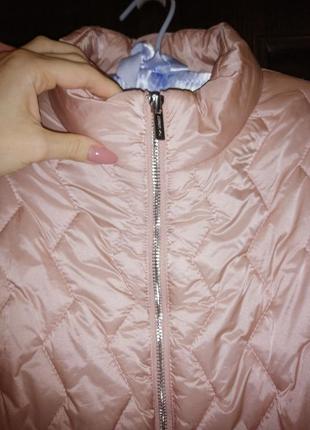 Женская розовая короткая куртка с воротником-стойкой top secret 38 размер5 фото