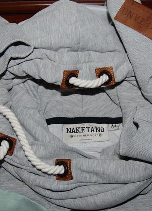Стильное теплое с капюшоном кофта худи на осень naketano,  по бирке - м10 фото