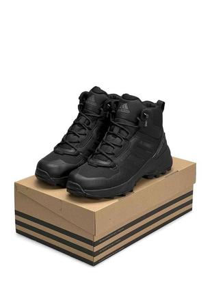 Чоловічі кросівки adidas terrex swift r termo all black #адидас