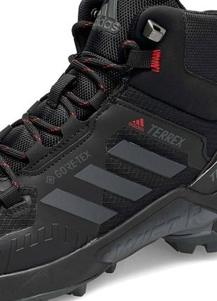 Чоловічі кросівки adidas terrex swift r termo black gray red#адидас5 фото