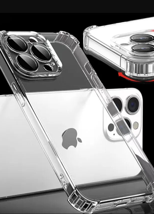 Чохол clear для iphone 15 plus прозорий tpu