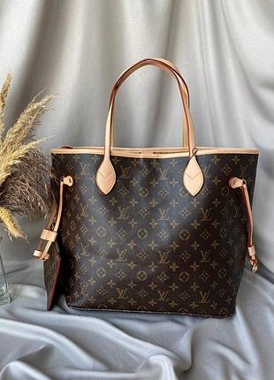 Сумка louis vuitton neverfull brown