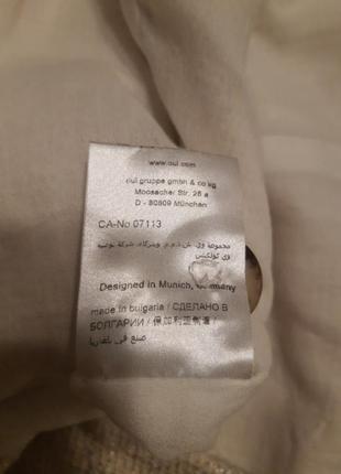 Oui твидовый блейзер пиджак  оверсайз белый/серебристый 46 р8 фото