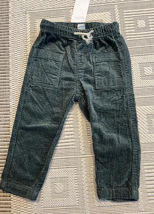 Нові з біркою вельветки джинси штани h&m 12-18 міс