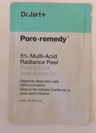 Dr. jart+ pore remedy 5% multi-acid radiance peel мультикислотный пилинг для сияния кожи, 3 мл1 фото