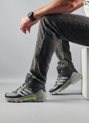 Чоловічі кросівки adidas terrex swift r termo gray green | smb