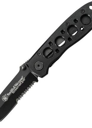 Нож складной для охоты smith & wesson ck5tbscp-c extreme ops linerlock folding pocket knife (сша)2 фото