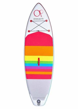 Надувна sup дошка ocean pacific sunset all round 96 - white/red/blue (frd.037671)2 фото