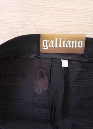 Брюки штаны черные классические galliano оригинал 34/36 xs-s (24/38)4 фото