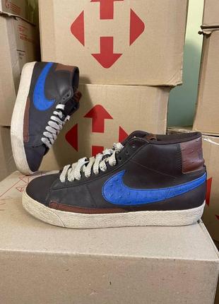 Мужские кожаные кроссовки nike blazer1 фото