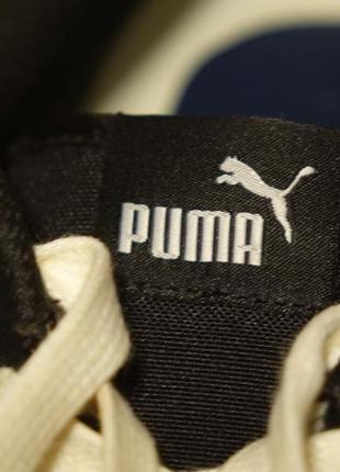 Низкие черные замшевые кеды puma smash v2 43 р.5 фото