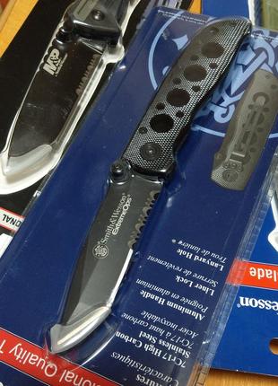 Нож складной для охоты smith & wesson ck5tbscp-c extreme ops linerlock folding pocket knife (сша)9 фото