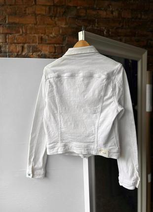 Pepe jeans london women’s white denim jacket жіноча джинсовка, джинсова куртка3 фото