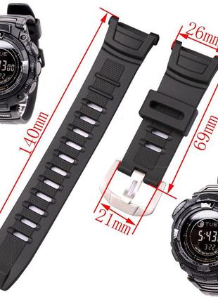 Ремінець для casio pro trek prg - 40 / prg - 130 / prg -240 / prg - 1500 / prw - 15001 фото