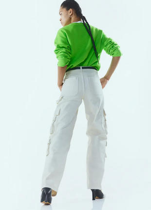 Белые джинсы карго  h&m m/l8 фото