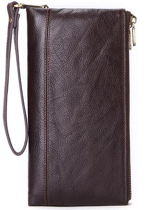 Многофункциональный клатч-кошелек из натуральной кожи