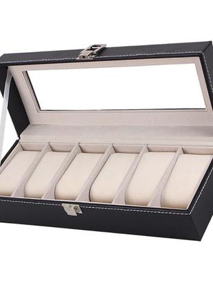 Скринька для зберігання годинників, на 6 відділень