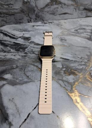 Смарт часы smart watch gs8 ultra 45mm. с функцией звонка. бежевый7 фото