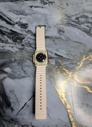 Смарт часы smart watch gs8 ultra 45mm. с функцией звонка. бежевый8 фото