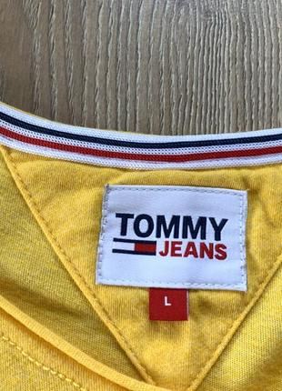 Мужская хлопковая футболка tommy jeans5 фото