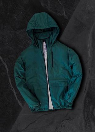 Куртка курточка деми зелёная5 фото