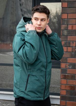 Куртка курточка деми зелёная4 фото