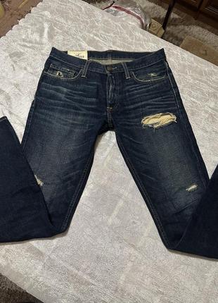 Чоловічі джинси hollister. розмір м, w 32 l 30.1 фото