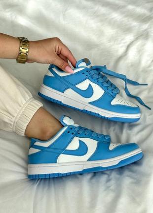 Nike dunk low blue кроссовки