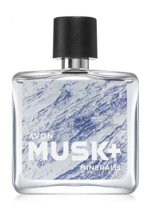 Туалетна вода для чоловіків avon musk mineralis 75 ml