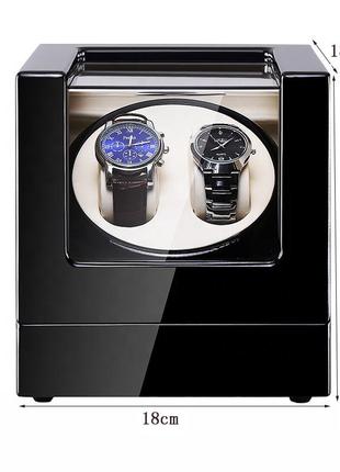 Шкатулка для подзавода часов. виндер для часов. тайммувер. черная