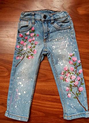Джинси з розписом