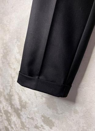 Классические черные брюки со шнурками slim fit gootelli (style in milano)4 фото