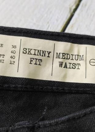Джинсы брюки стрейчевые темно серые  р. евро 38 esmara германия skinny fit4 фото