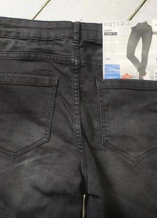 Джинсы брюки стрейчевые темно серые  р. евро 38 esmara германия skinny fit6 фото