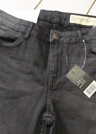 Джинсы брюки стрейчевые темно серые  р. евро 38 esmara германия skinny fit3 фото