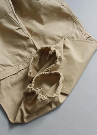 Карго брюки мужские bpc бежевые трансформеры трекинговые шорты на затяжках резинках для похода гор3 фото