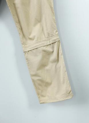 Карго брюки мужские bpc бежевые трансформеры трекинговые шорты на затяжках резинках для похода гор6 фото